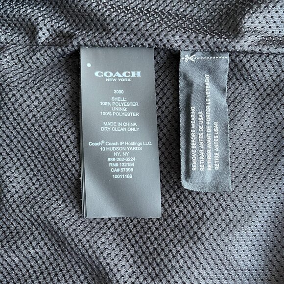 Coach black men's jacket - Picture 4 of 12